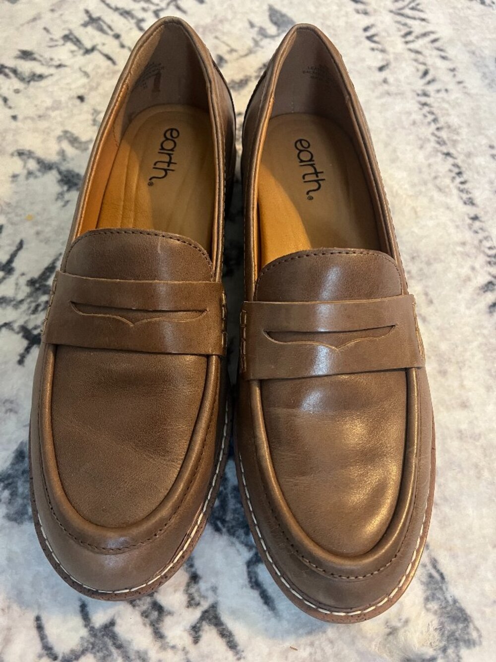 Javas Slip-on Penny Loafers - Light Brown Size 9